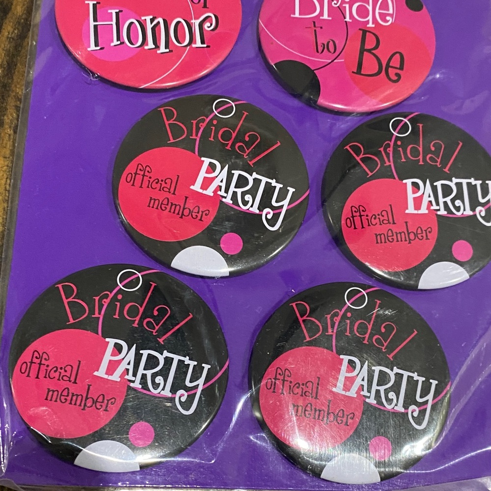 💍 Bridal Party Buttons bachelorette party - Picture 4 of 4